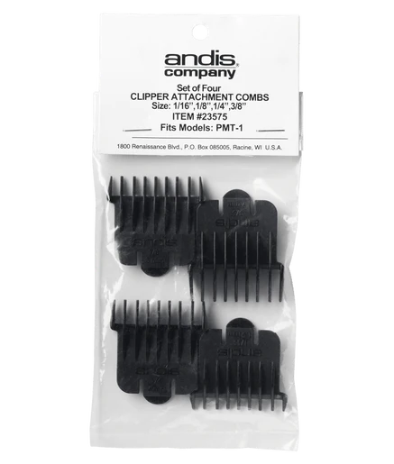 Andis Snap-On Blade Attachment Combs 4 Trimmer Guides