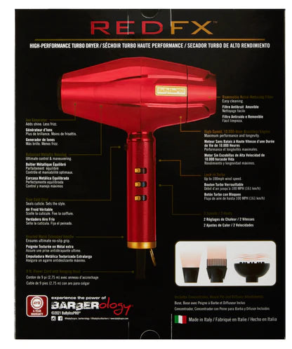 BaBylissPRO Influencer Collection Dryer REDFX