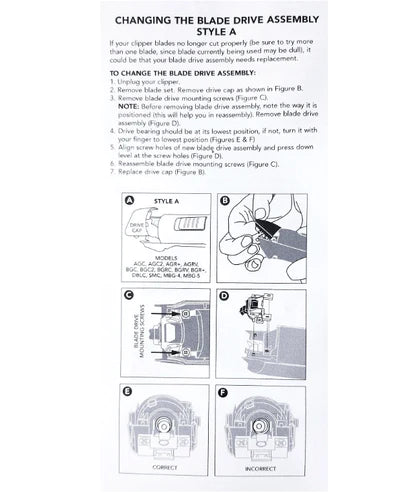 Andis Replacement Blade Drive Assembly