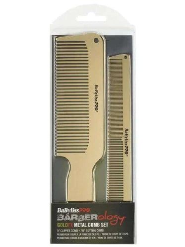 BaBylissPRO Barberology Gold Metal Comb Set