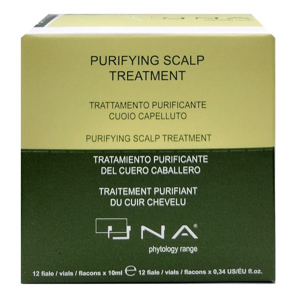 Una Purifying Scalp Treatment Amples (Formal Dandruff Treatment Amples) 0.34 oz - 12 Vials