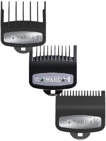 Wahl Premium Cutting Guides with Metal Clip 3pc Set