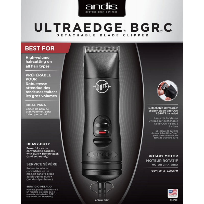 ANDIS ULTRAEDGE BGRC DETACHABLE BLADE CLIPPER