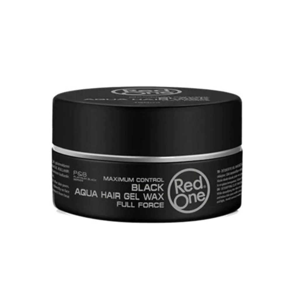 Red One Aqua Hair Gel Wax Black 5 oz