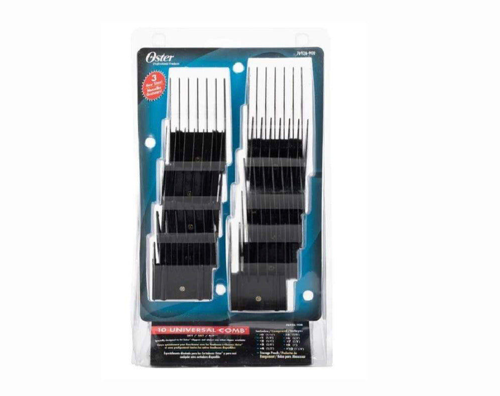 Oster 10 Universal Comb Attachment Set guides guards Include Storage Pouch