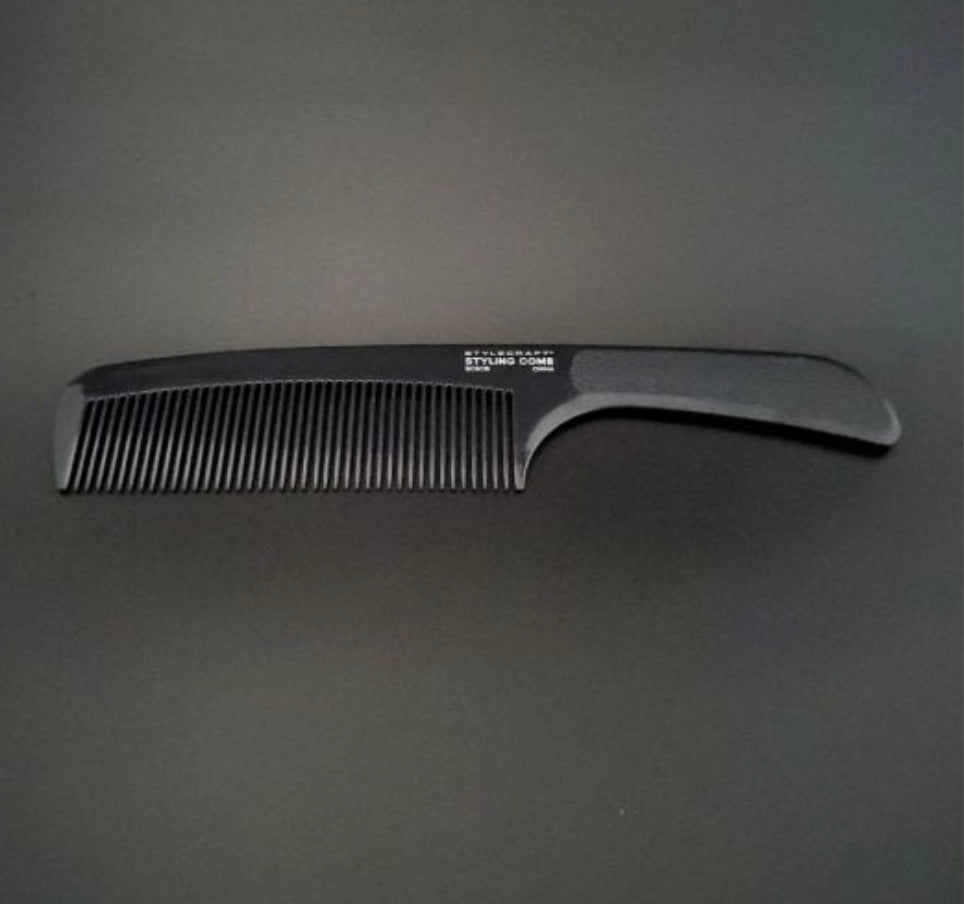 StyleCraft S|C Professional Styling Comb – Black 8”