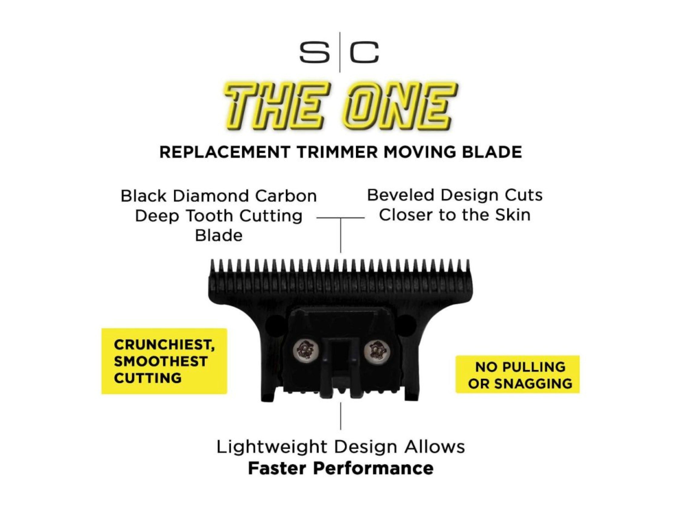 StyleCraft S|C The One Moving Black Diamond Carbon DLC Deep Tooth Trimmer Blade