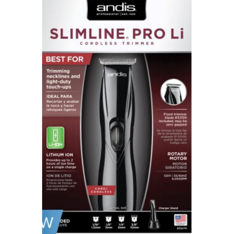 ANDIS SLIMLINE PRO LI TRIMMER BLACK