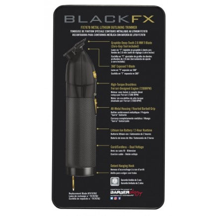 BabylissPro BlackFX Lithium Outliner Trimmer