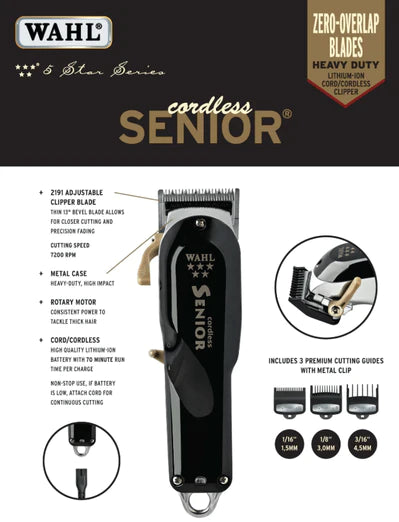 Wahl 5 Star Senior Cordless Clipper
